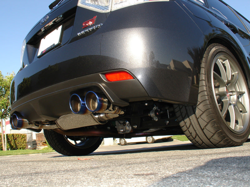 Injen 08-14 Subaru STI / 11-14 Subaru WRX 70mm Axle-back exhaust w/ quad Titanium tips