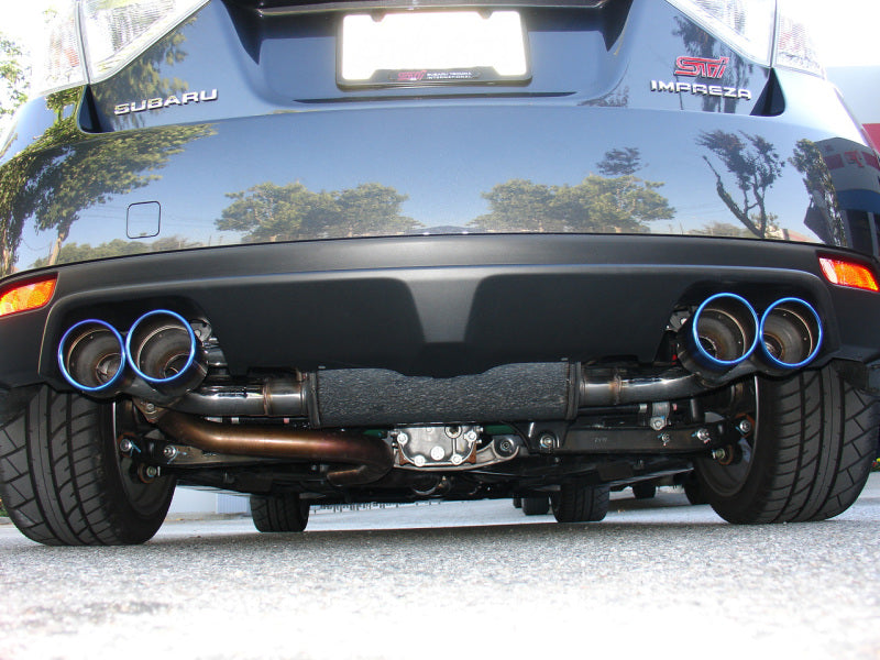 Injen 08-14 Subaru STI / 11-14 Subaru WRX 70mm Axle-back exhaust w/ quad Titanium tips