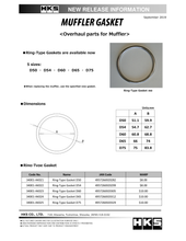 Load image into Gallery viewer, HKS Muffler Gasket 54.7mm ID 62.7mm OD