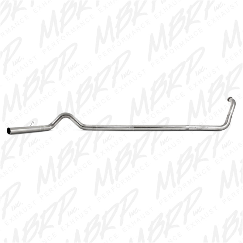 MBRP 03-07 Ford F-250/350 6.0L 4in Turbo Back Off Road Single No Muffler T409 Exhaust System