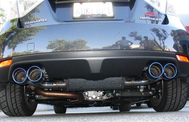 Injen 08-14 Subaru STI / 11-14 Subaru WRX 70mm Axle-back exhaust w/ quad Titanium tips