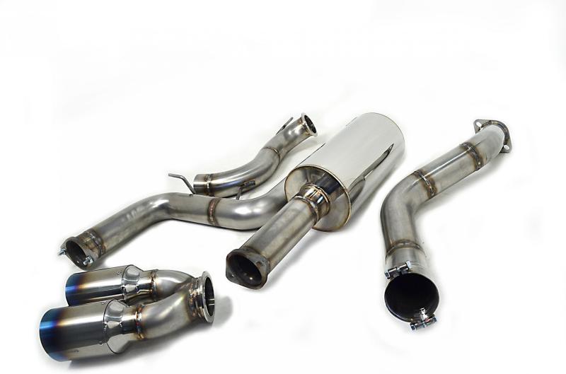 Agency Power 13-18 Ford Focus ST Catback Exhaust w/4in Dual Titanium Tips