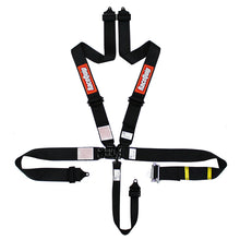 Load image into Gallery viewer, RaceQuip L & L 5pt Ratchet Harness Black