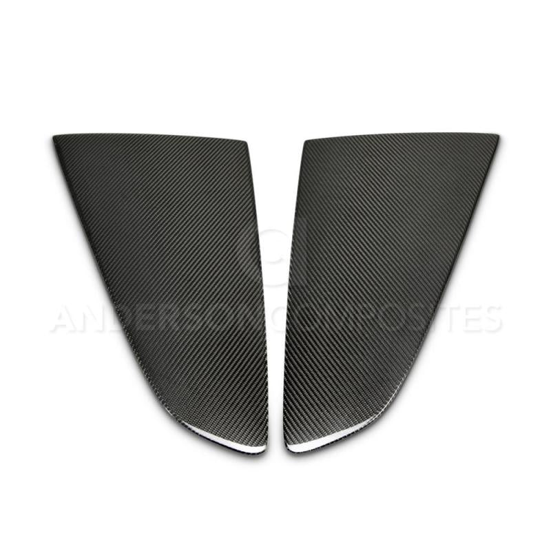 Anderson Composites 2015-2017 Ford Mustang Type -F Style Window Louvers - Flat