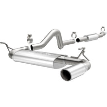 Load image into Gallery viewer, MagnaFlow 12-14 Jeep Wrangler 4dr Single Straight Rear P/S Exit Stainless C/B Performance Exhaust