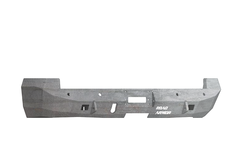 Road Armor 10-18 Ram 2500 Stealth Rear Winch Bumper w/Sensor Holes - Raw (WARN M8000 Only)