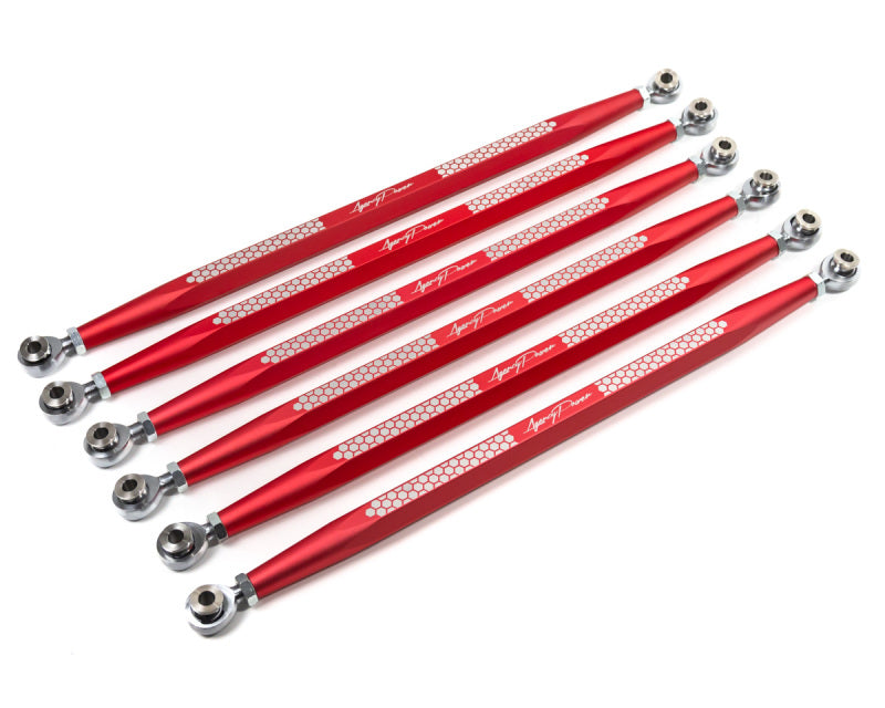 Agency Power 17-20 Can-Am Maverick X3 X RS Adjustable Rear Radius Rod Set - Red