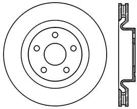 StopTech 08-09 Pontiac G8 Front CRYO-STOP Rotor