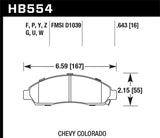 Hawk Performance Ceramic Street Brake Pads