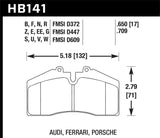 Hawk 94-98 Porsche 911 (993) / 86-91 Porsche 928 GT/GTS/S Blue 42 Front Brake Pads