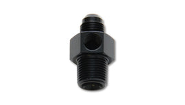 Vibrant -8AN Male to 3/8in NPT Male Union Adapter Fitting w/ 1/8in NPT Port