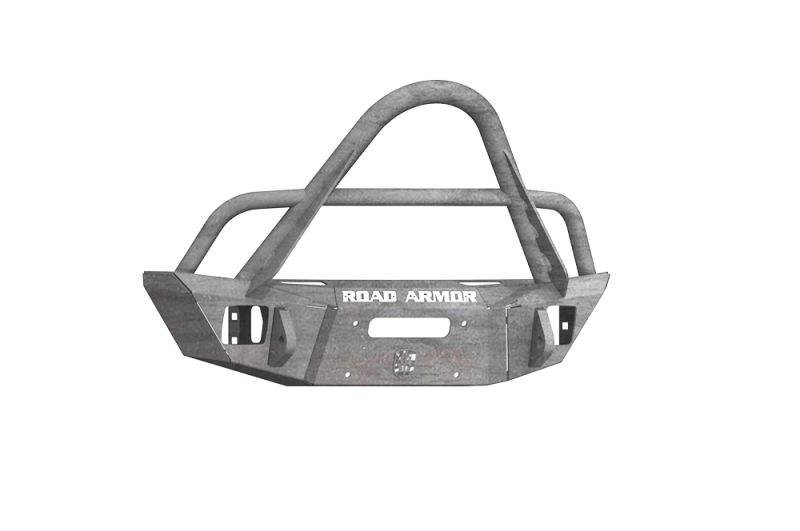 Road Armor 07-20 Jeep Wrangler JK/JL Stealth Front Winch Bumper w/Stinger Guard Comp Cut - Raw