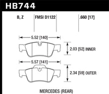 Load image into Gallery viewer, Hawk 08-12 Mercedes-Benz GL550 HPS 5.0 Rear Brake Pads