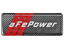 Load image into Gallery viewer, aFe POWER Motorsports Logo Urocal Carbon Fiber 1.86in x 5.12in