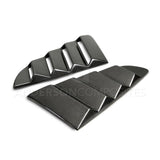 Anderson Composites 2015-2017 Ford Mustang Type-V Style Window Louvers - Vented