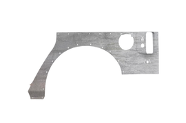 Road Armor 07-18 Jeep Wrangler JK 4DR Defender Body Armor Rear - Raw