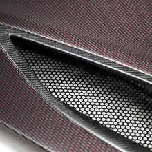 Load image into Gallery viewer, Seibon 17-18 Acura NSX OEM-style RED Weave Dry Carbon Hood