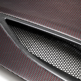Seibon 17-18 Acura NSX OEM-style RED Weave Dry Carbon Hood