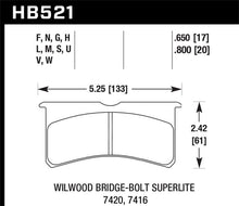 Load image into Gallery viewer, Hawk DTC-80 Wilwood BB SL 7420 20mm Race Brake Pads