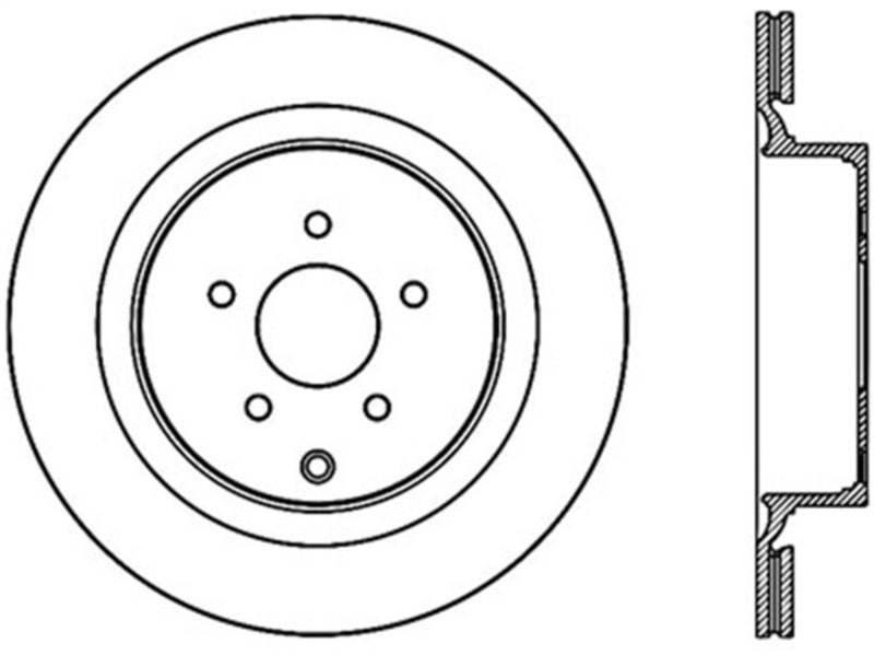 Stoptech 09-13 Infiniti FX50 Rear Premium Cryostop Brake Rotor