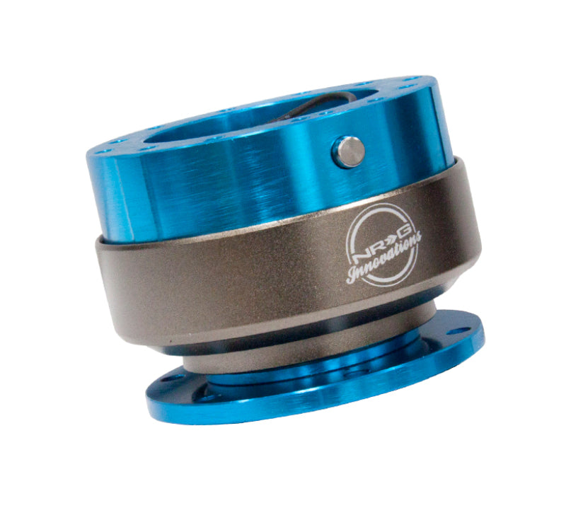 NRG Quick Release Gen 2.0 - New Blue Body / Titanium Chrome Ring