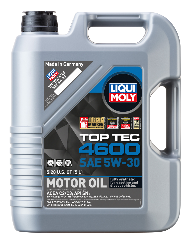 LIQUI MOLY 5L Top Tec 4600 Motor Oil 5W-30