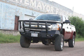 Road Armor 08-13 Chevy 1500 Stealth Front Winch Bumper w/Titan II Guard - Raw
