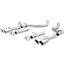Load image into Gallery viewer, MagnaFlow Axle-Back, SS, 2.5in, Quad Split Rear 3.5in Tip 2015 Dodge Challenger R/T 5.7L
