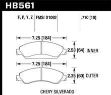 Load image into Gallery viewer, Hawk 07 Chevy Tahoe / 07 GMC Yukon HPS 5.0 Front Brake Pads