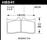 Hawk DTC-80 Wilwood 7216 16mm Race Brake Pads