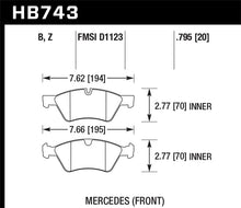 Load image into Gallery viewer, Hawk 10-12 Mercedes GL350/GL450 Performance Ceramic Street Front Brake Pads