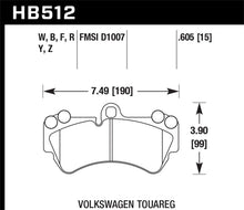 Load image into Gallery viewer, Hawk 04 Volkswagen Touareg Performance Ceramic Street Front Brake Pads