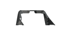 Road Armor 99-20 Ford F-250 iD Headache Rack w/Bedrail Pods/Dual 10in Pod/Brake Lamp Relief/iD - Raw