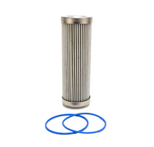 Load image into Gallery viewer, Fuelab 6 Micron Stainless Steel Replacement Element - 6in w/2 O-Rings &amp; Instructions