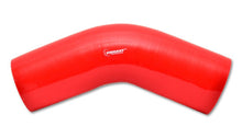 Load image into Gallery viewer, Vibrant 4 Ply Reinforced Silicone Elbow Connector - 2.5in I.D. - 45 deg. Elbow (RED)