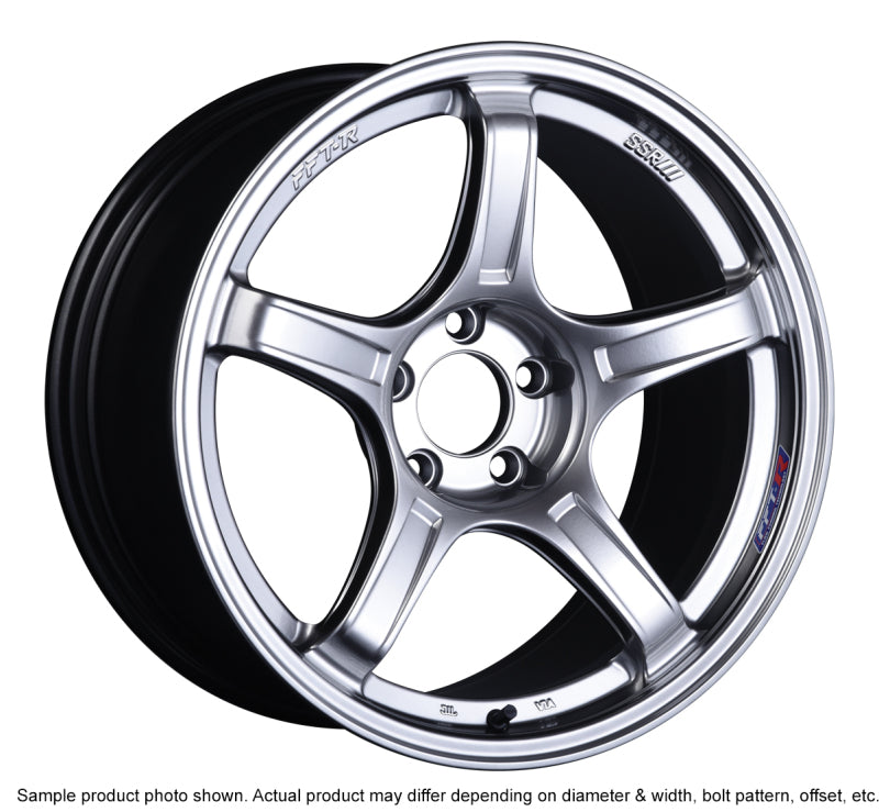 SSR GTX03 18x9.5 5x100 38mm Offset Platinum Silver Wheel