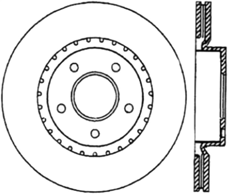 Stoptech 03-05 350Z / 03-04 G35 / 03-05 G35X Front CRYO-STOP Rotor