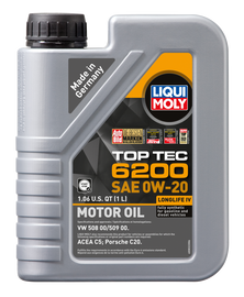 LIQUI MOLY 1L Top Tec 6200 Motor Oil 0W-20