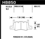 Hawk Audi 14-19 Porsche 911 / 2016 Cayman / 17-19 Panamera PC Rear Brake Pads