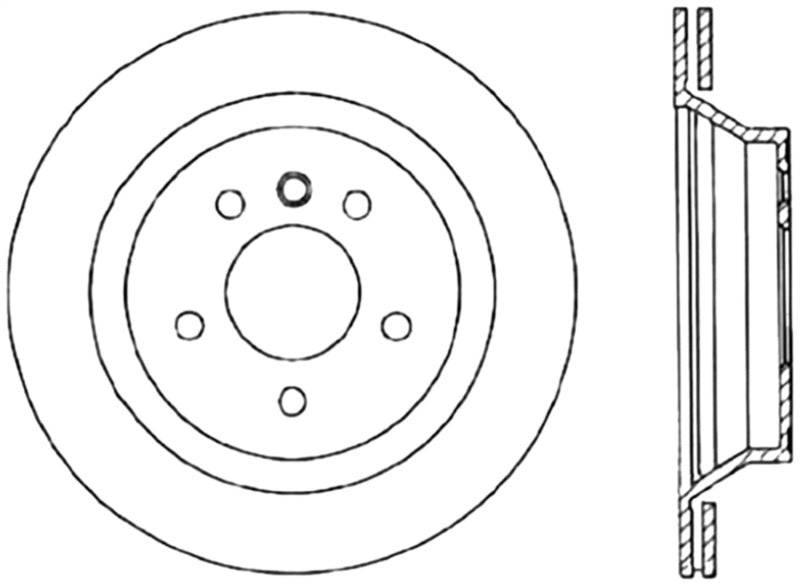 Stoptech 95-99 BMW M3 / 98-02 BMW Z3 Right Rear High Carbon CRYO STOP Rotor