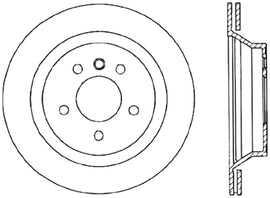 Stoptech 95-99 BMW M3 / 98-02 BMW Z3 Right Rear High Carbon CRYO STOP Rotor