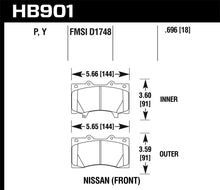 Load image into Gallery viewer, Hawk 11-13 Infiniti QX56 / 14-17 Infiniti QX80 Super Duty Street Rear Brake Pads