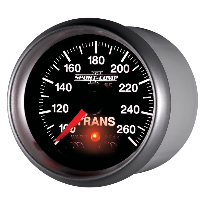 Autometer Elite 52.4mm 100-260F Transmission Temprature Peak & Warn w/ Electronic Control Gauge