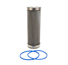 Load image into Gallery viewer, Fuelab 40 Micron Stainless Steel Replacement Element - 6in w/2 O-Rings &amp; Instructions