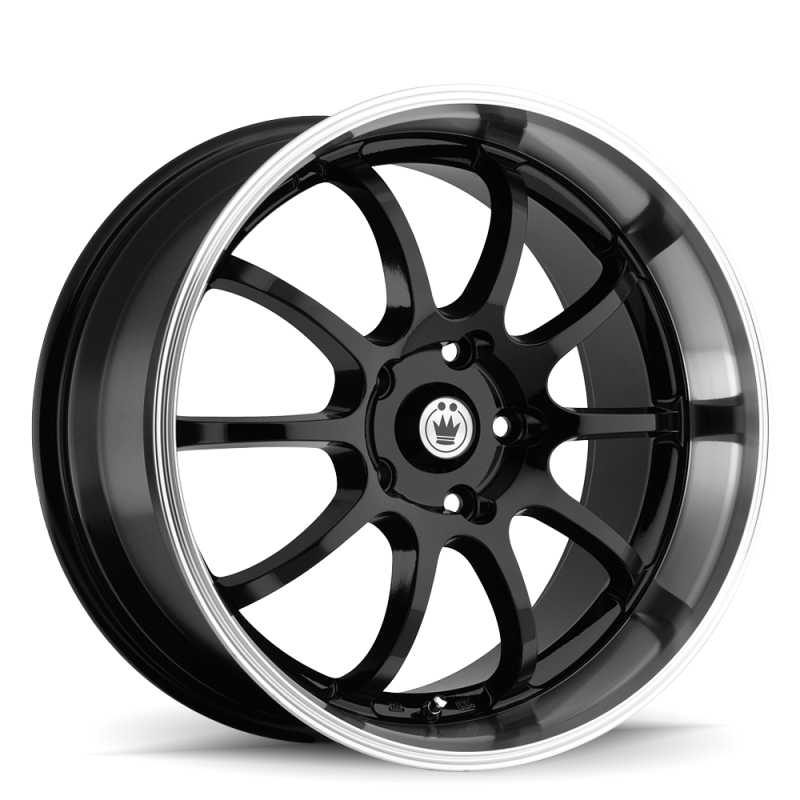 Konig Lightning 16x7 10x100/114.3 ET40 Black/Machine Lip