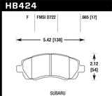 Hawk Subaru HPS Street Front Brake Pads