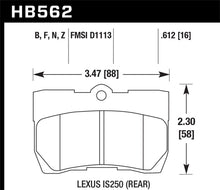 Load image into Gallery viewer, Hawk Lexus 06-07 GS300/ 06-08 IS250 HPS Street Rear Brake Pads