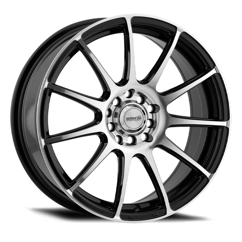 Maxxim Champ 16x7 10x100/114.3 ET40 Machined Face / Gloss Black