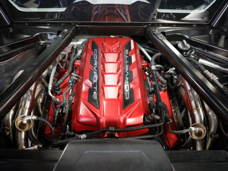 aFe Twisted 304SS Header 2020 Chevy Corvette (C8) 6.2L V8 - Brushed