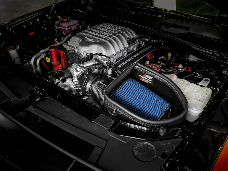 aFe Magnum Force Stage-2 Track Series Carbon Fiber AIS w/ Pro 5R Media - 18 Dodge Challenger V8-6.2L